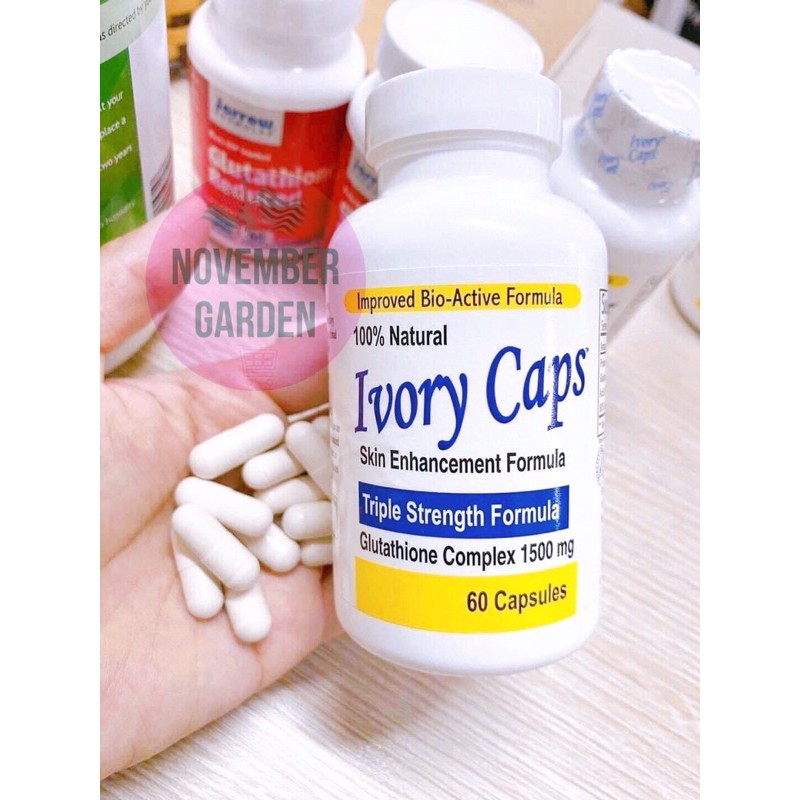 (8/22 Air bill) Viên uống Ivory Caps trắng da, giảm nám, mờ tàn nhang 60 viên | BigBuy360 - bigbuy360.vn