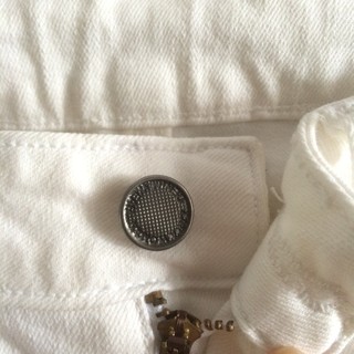 Quần jean lửng Zara trắng