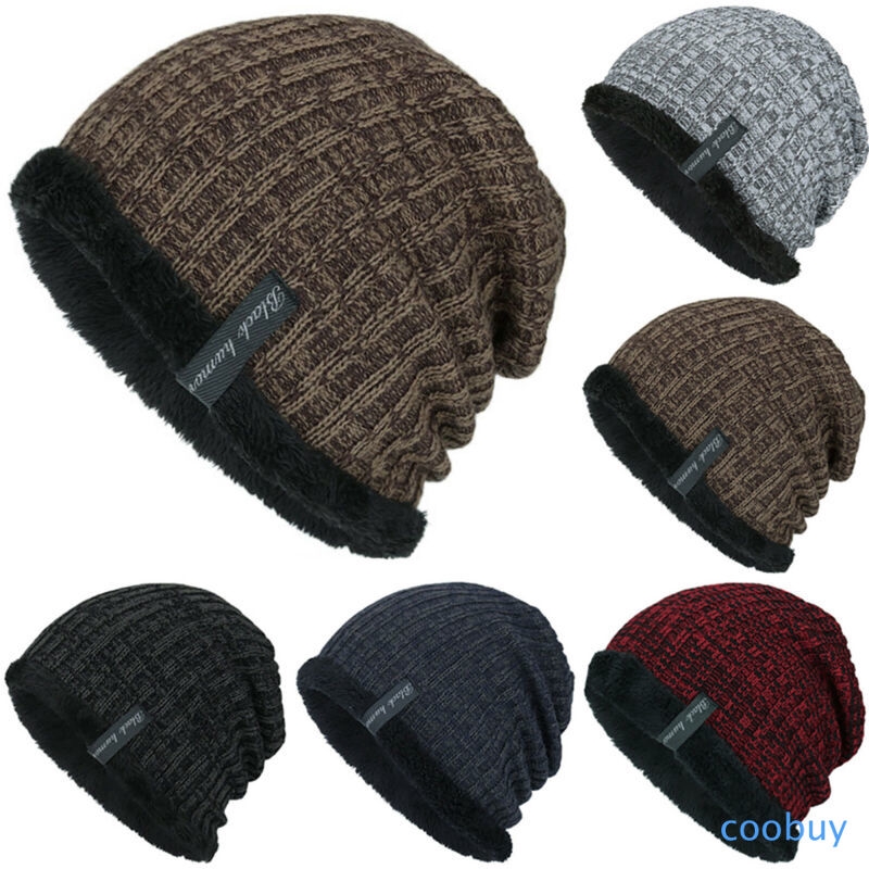 Nón beanie dệt kim giữ ấm mùa đông dành cho nam