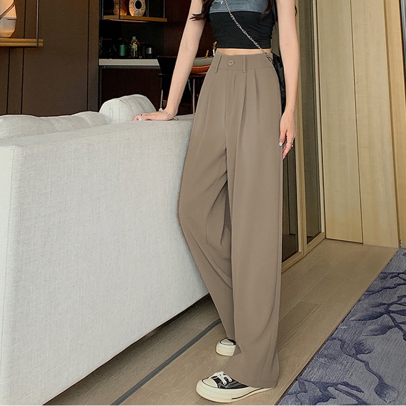 Quần dài ống rộng SUXI phong cách giản dị thời trang mùa hè cho nữ