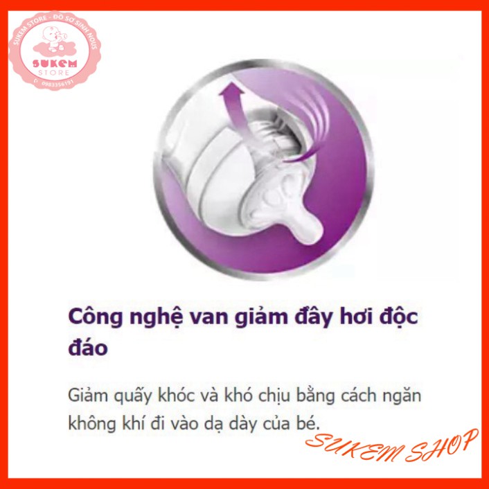 [CHÍNH HÃNG] Bình Sữa Thủy Tinh Philips Avent Nature Cổ Rộng Không Chứa BPA [240ml]