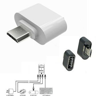 Jack chuyển đổi OTG microUSB android V8 sang USB