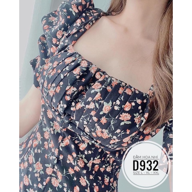 Bigsize Đầm hoa nhí  D932