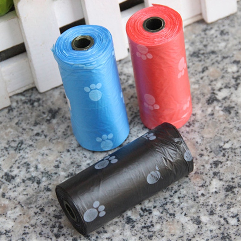 Cuộn 15 túi đựng rác dọn vệ sinh tiện lợi dành cho thú cưng