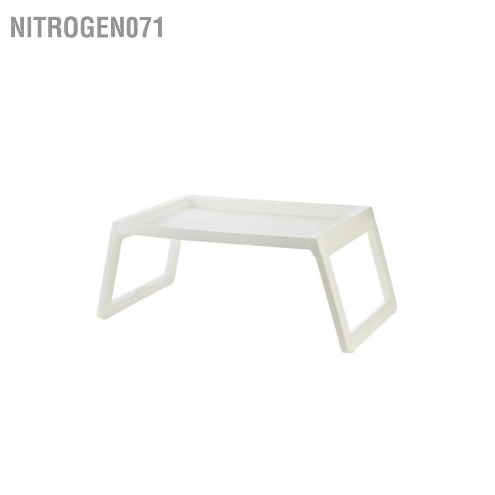 Nitrogen071 Bàn giường máy tính xách tay PP Gấp đơn giản Thiết kế có rãnh hướng xuống gấp lỗ sạc cho Phòng ngủ ký túc xá