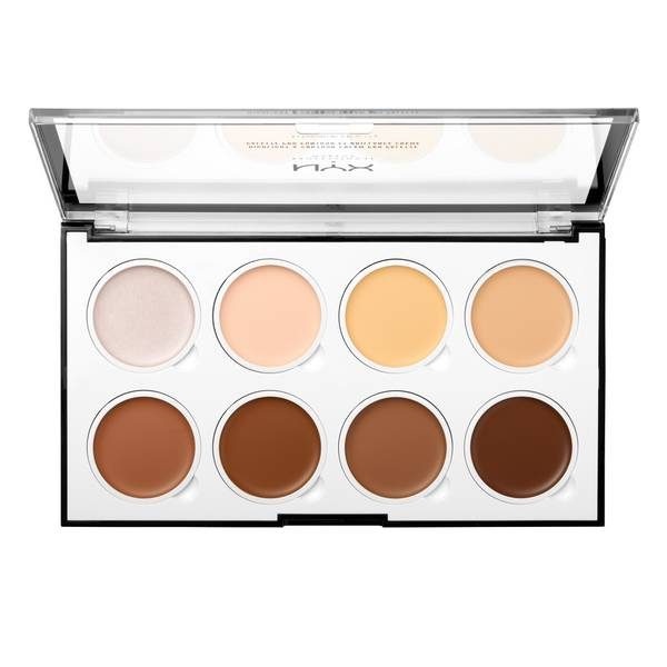 Bảng phấn tạo khối NYX Highlight &amp; Contour Pro Palette trang điểm tự nhiên (21.6g)