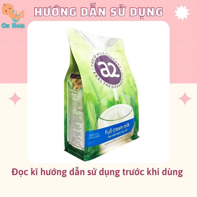 Sữa Tươi Dạng Bột A2 Full Cream Milk (1kg) Nguyên Kem - Úc