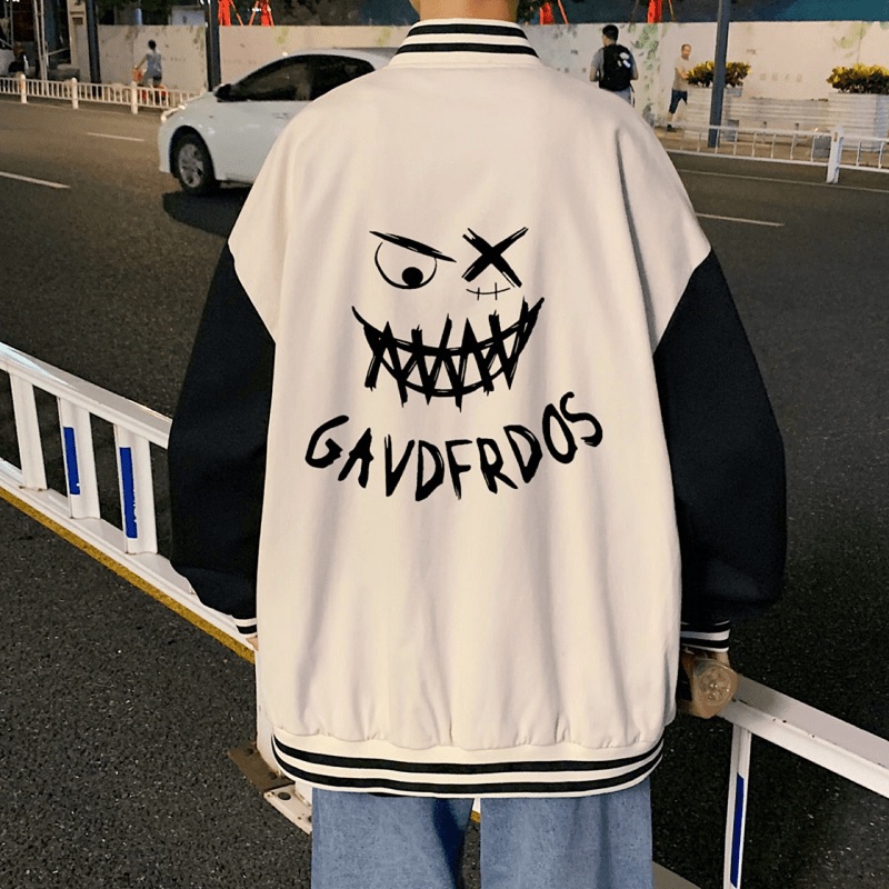 Áo Khoác Dù Nam Mặt Quỷ Cúc Bấm, Áo Khoác Ulzang siêu HOT - CLITUS FASHION