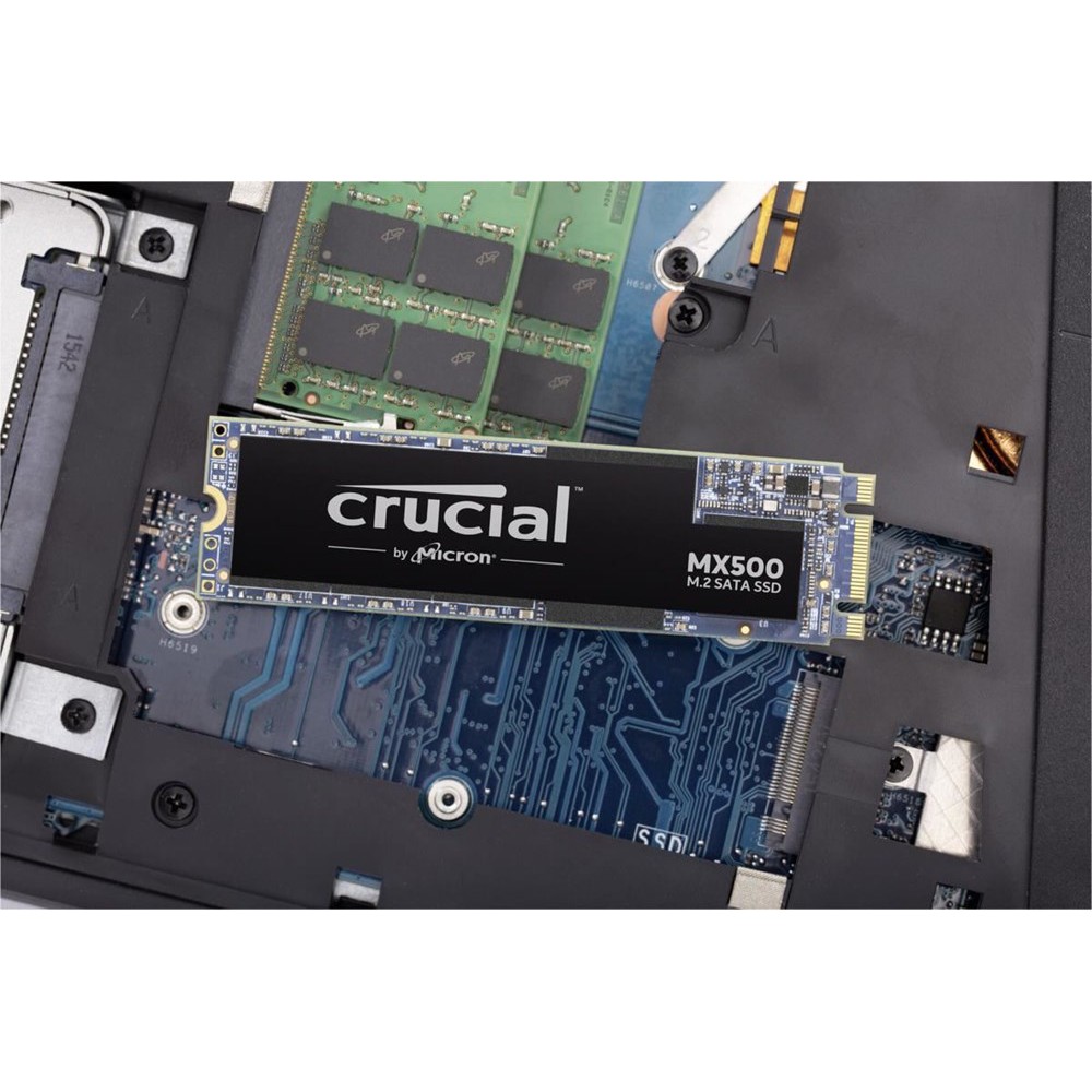 Ổ Cứng SSD M2 Crucial MX500 dung lượng 500GB Chuẩn giao tiếp SATA III 6Gbit/s (Đen)