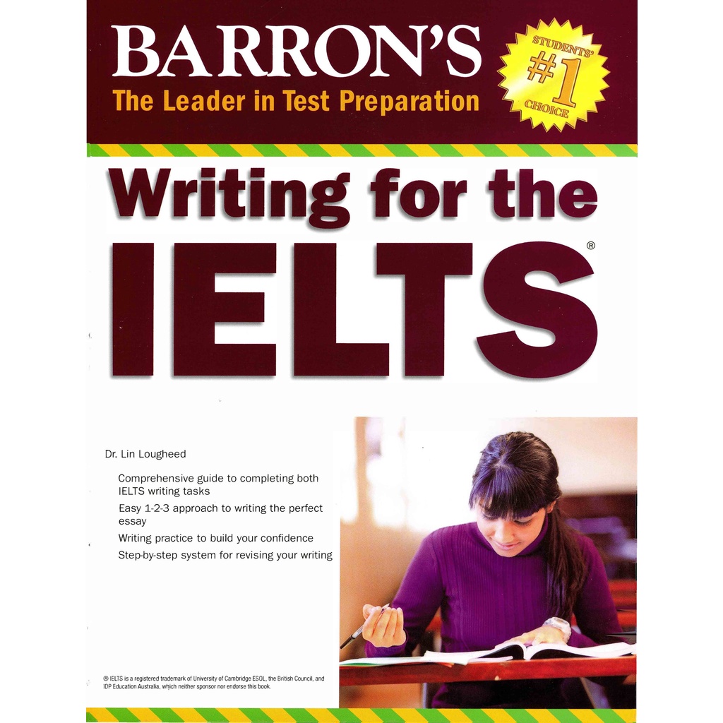 Barron's writing for IELTS - Luyện viết IELTS hiệu quả - Bản đẹp - In đen trắng rõ nét - Đóng Gáy Xoắn