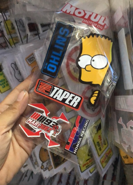 Tem dán xe máy