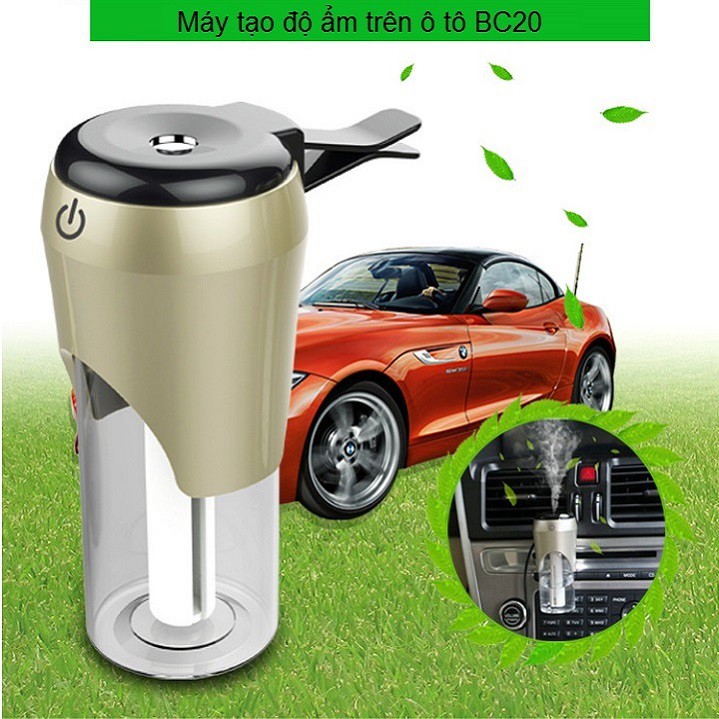Máy phun sương tạo độ ẩm siêu nhỏ gọn,cực tiện lợi chuyên dùng trên xe ô tô BC20