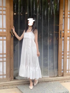 [ORDER][ẢNH THẬT] VÁY HAI DÂY HỞ LƯNG THẮT NƠ ĐỘC ĐÁO