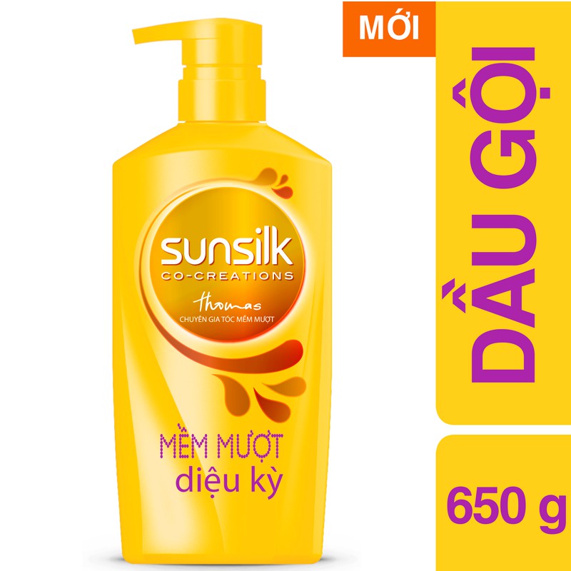 Dầu gội Sunsilk đen, vàng, xanh, hồng 650g