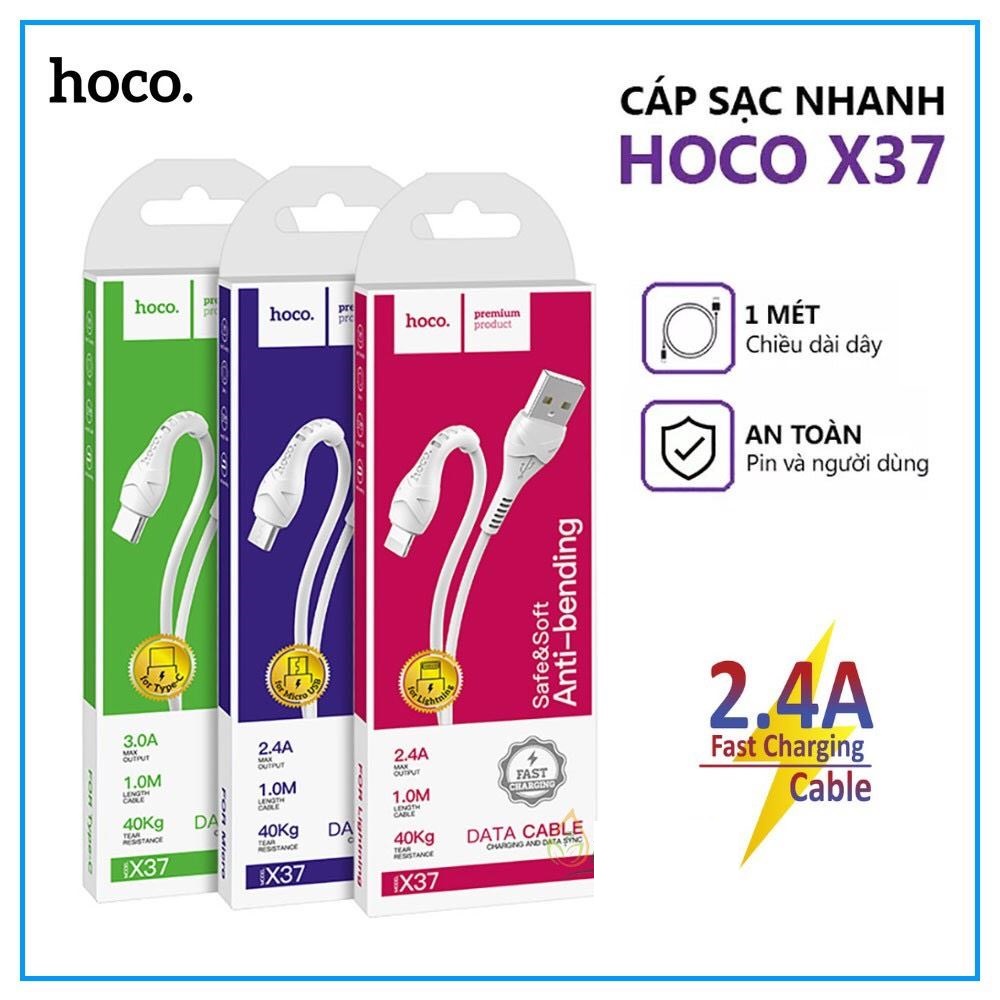 Cáp sạc nhanh ĐT/tablet HOCO X37 2.4A TƯƠNG THÍCH TỐT