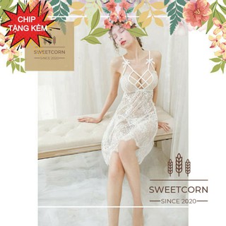 Váy ngủ lụa phối ren siêu tôn dáng, sang trọng và quý phái - sc-jolidam458