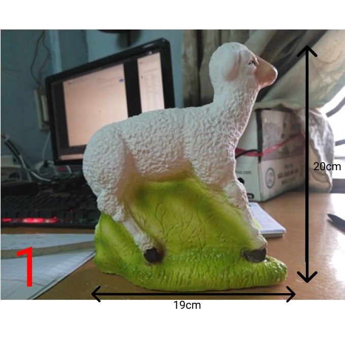 Tượng Cừu Lớn Thạch Cao