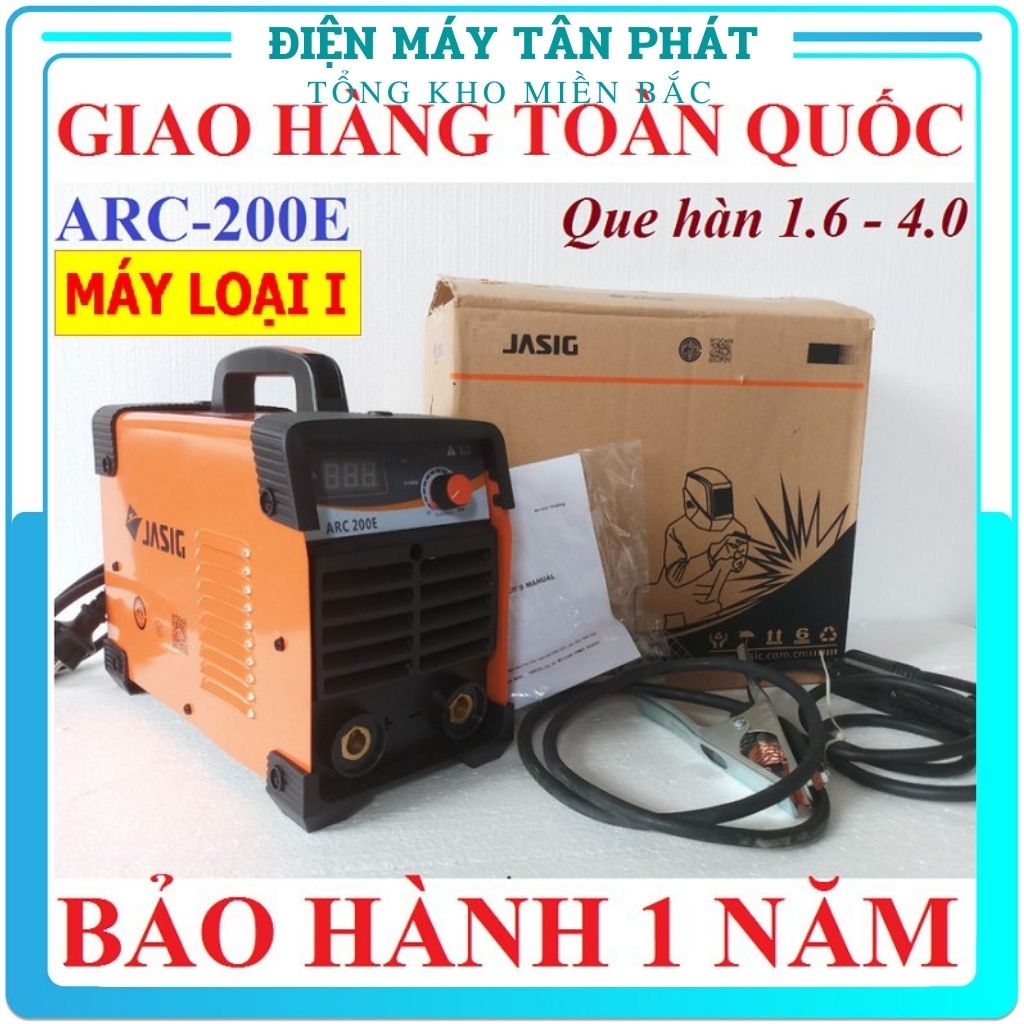 Máy hàn que thiếc mig điện tử cầm tay JASIC ARC 200E mini chính hãng mạnh mẽ bền bỉ chính hãng hồng ký mig