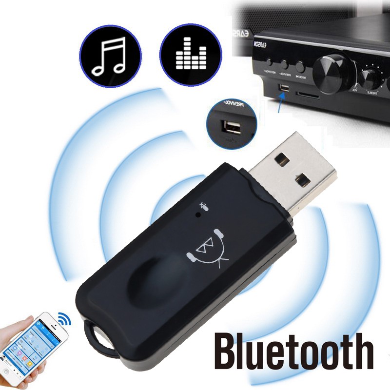 Thiết Bị Nhận Tín Hiệu Bluetooth V2.1 Kèm Mic Cho Xe Hơi