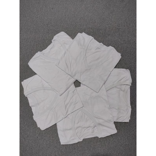 Áo lót thun nam trắng cổ tim | BigBuy360 - bigbuy360.vn