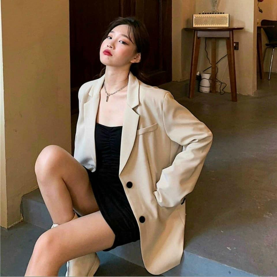 Set áo khoát vest kèm đầm body siêu hot