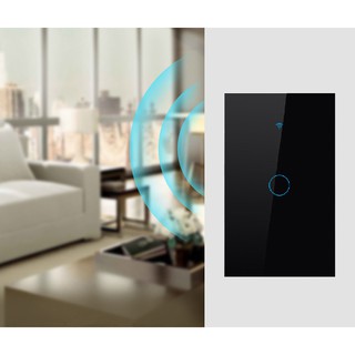 Công tắc TUYA smart cảm ứng 1 nút đen (WIFI + RF)