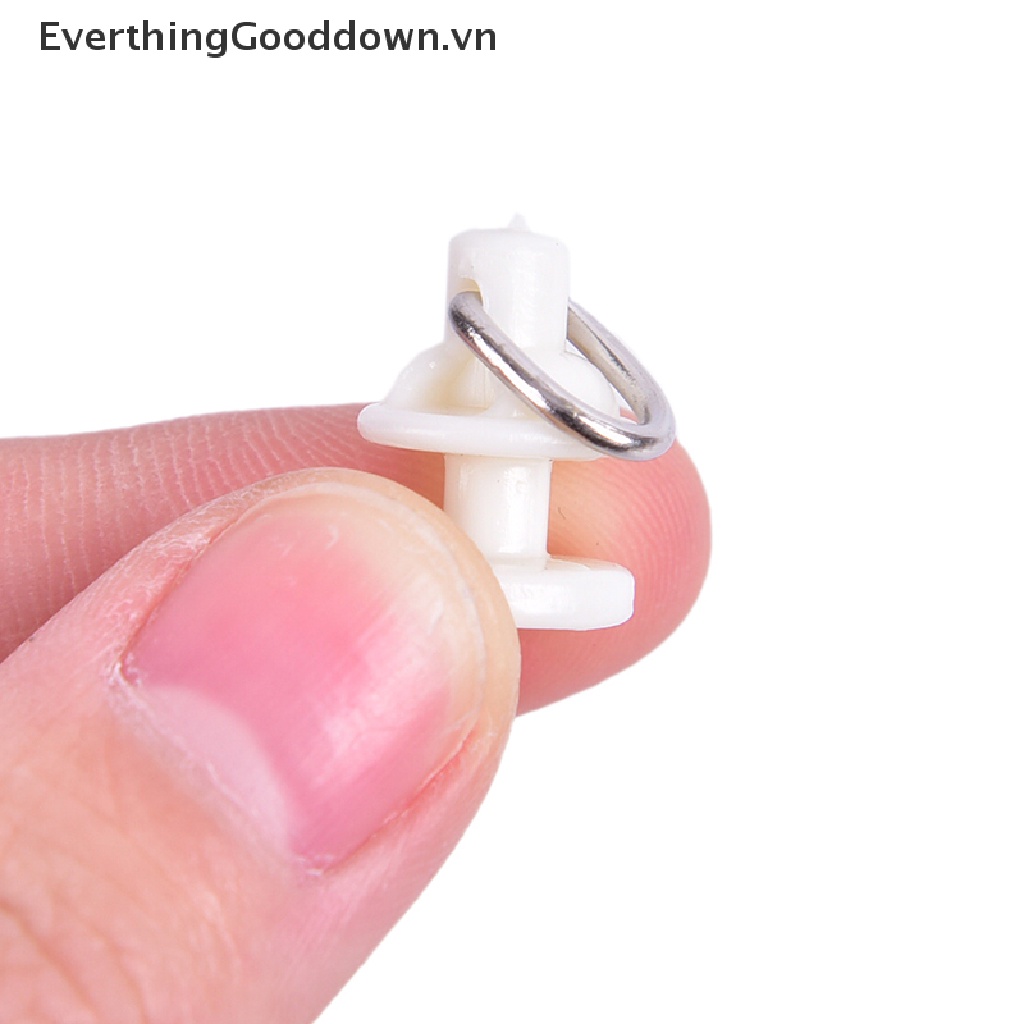 Everthingooddown Set 20 Móc Treo Rèm Có Con Lăn