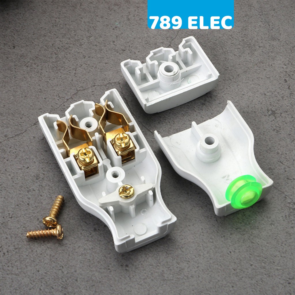 Phích cắm âm chân dẹt 10A Boxiang