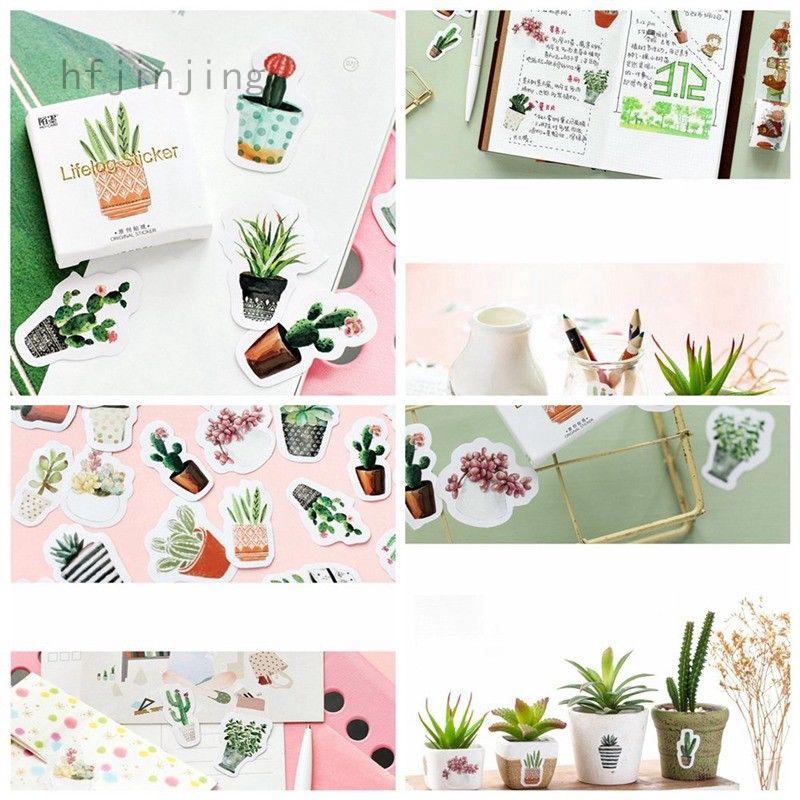Kawaii Plant Cactus Diy Scrapbooking Diary Sticker