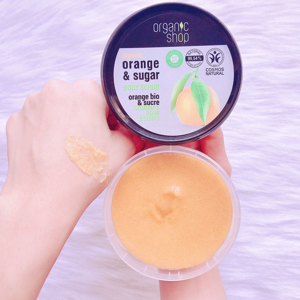 Tẩy Tế Bào Chết Toàn Thân Organic Shop Orange Sugar Body Scrub