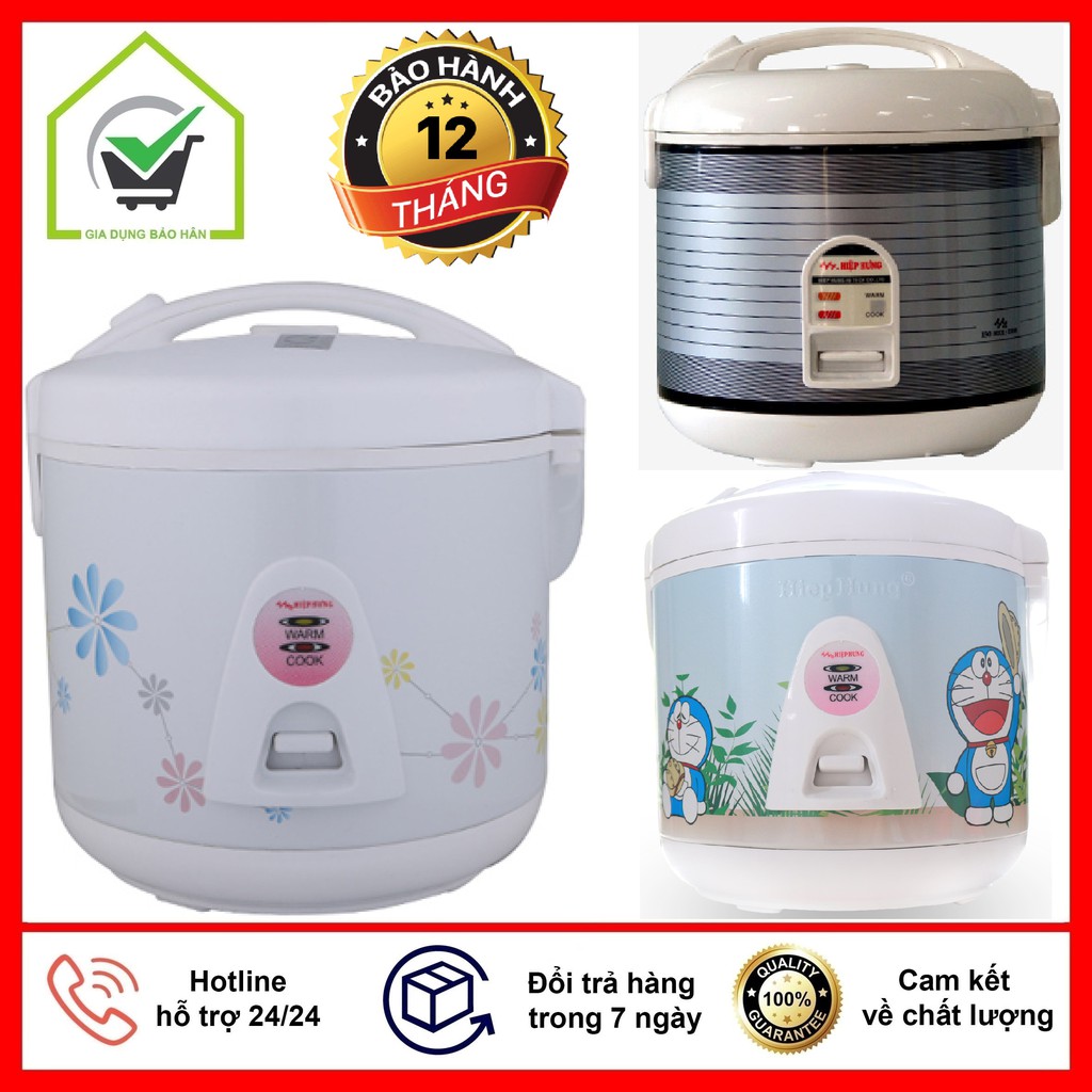 Nồi Cơm Điện Mini Hiệp Hưng HH635 1 Lít Phù Hợp 1 Đến 3 Người Ăn - Bảo Hành Chính Hãng 12 Tháng