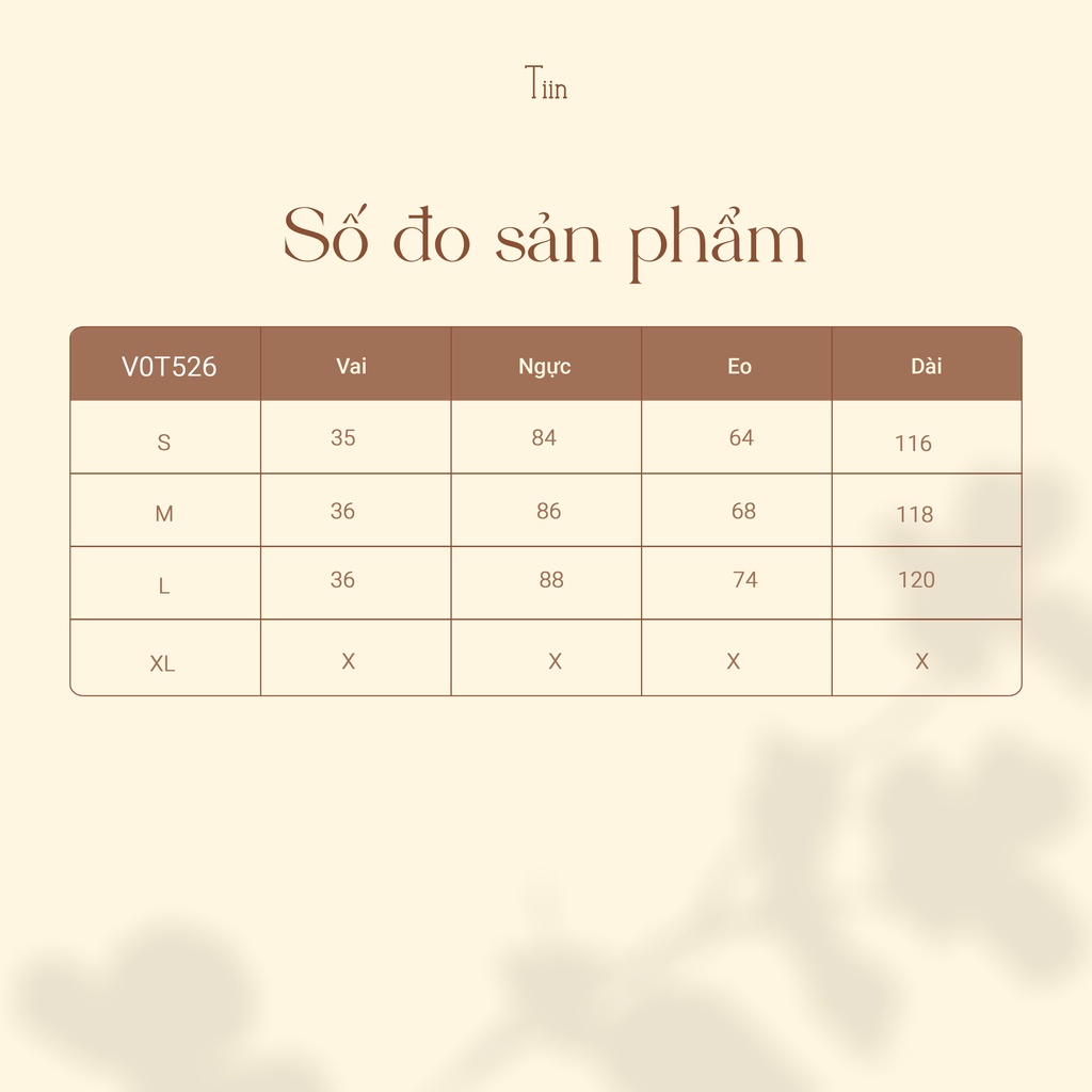 Váy cổ tròn tay bồng nơ lưng TIINSTORE VHN526