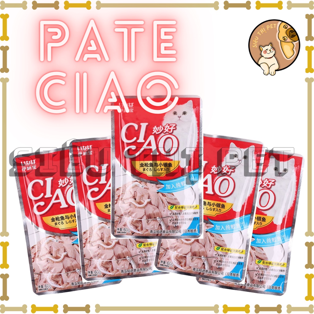 COMBO PAte thưởng Ciao + súp Wanpy cực hấp dẫn đầy đủ mùi vị cho sen dễ chọn lựa