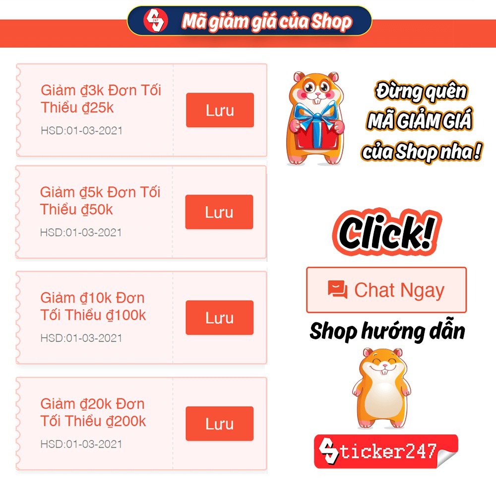 Sticker dán in tên riêng cho bé theo yêu cầu, nhiều kích thước