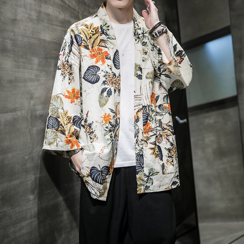 Áo Khoác Thô Đũi Nam Họa Tiết Chất Liệu Thô Đũi Thoáng Mát | BigBuy360 - bigbuy360.vn