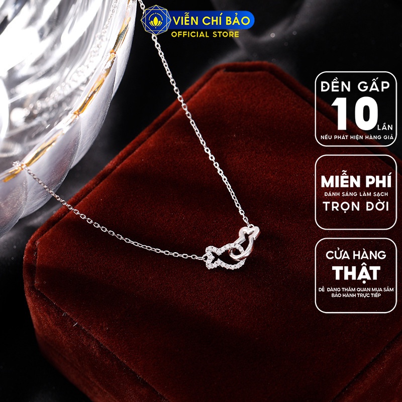 Lắc chân bạc nữ song ngư chất liệu bạc Thái 925 thời trang phụ kiện trang sức nữ Viễn Chí Bảo L500311