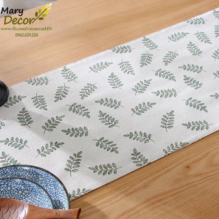 KHĂN RUNNER MARY DECOR - LÁ XANH KR-B04
