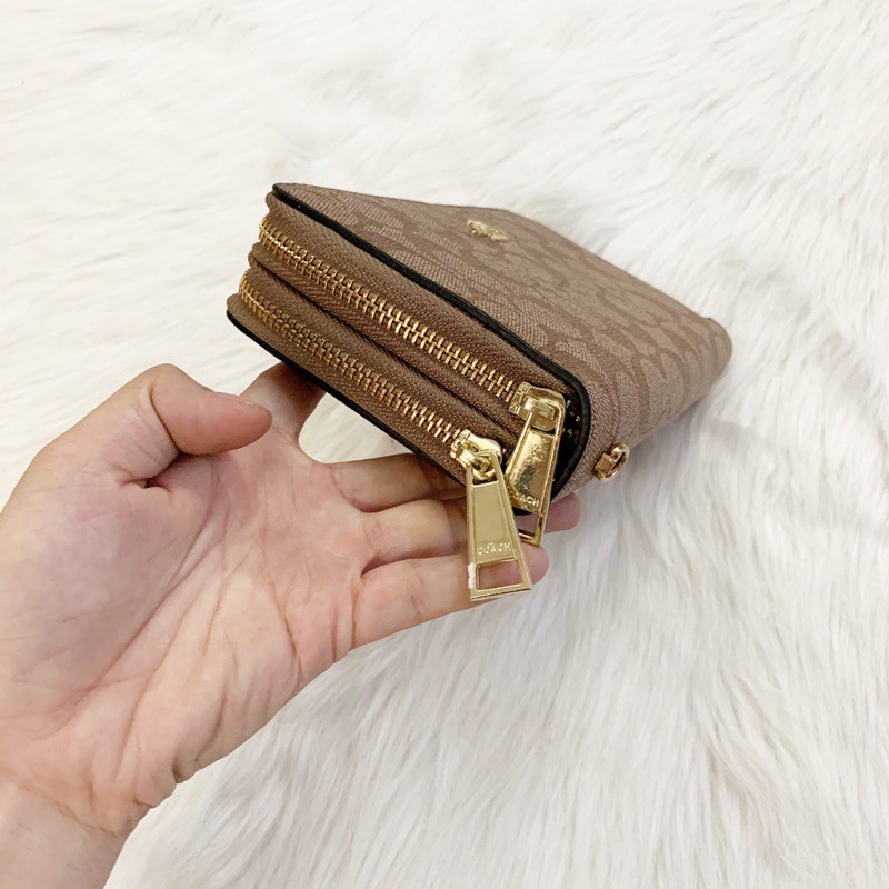 Ví 2 kéo coach hàng đẹp