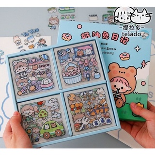 10 tấm sticker cắt sẵn dán liền