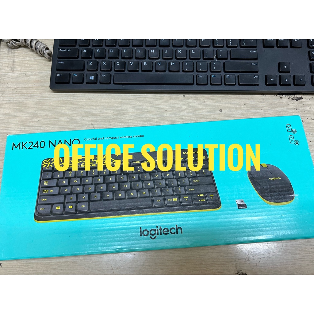Bộ bàn phím chuột không dây Logitech MK240