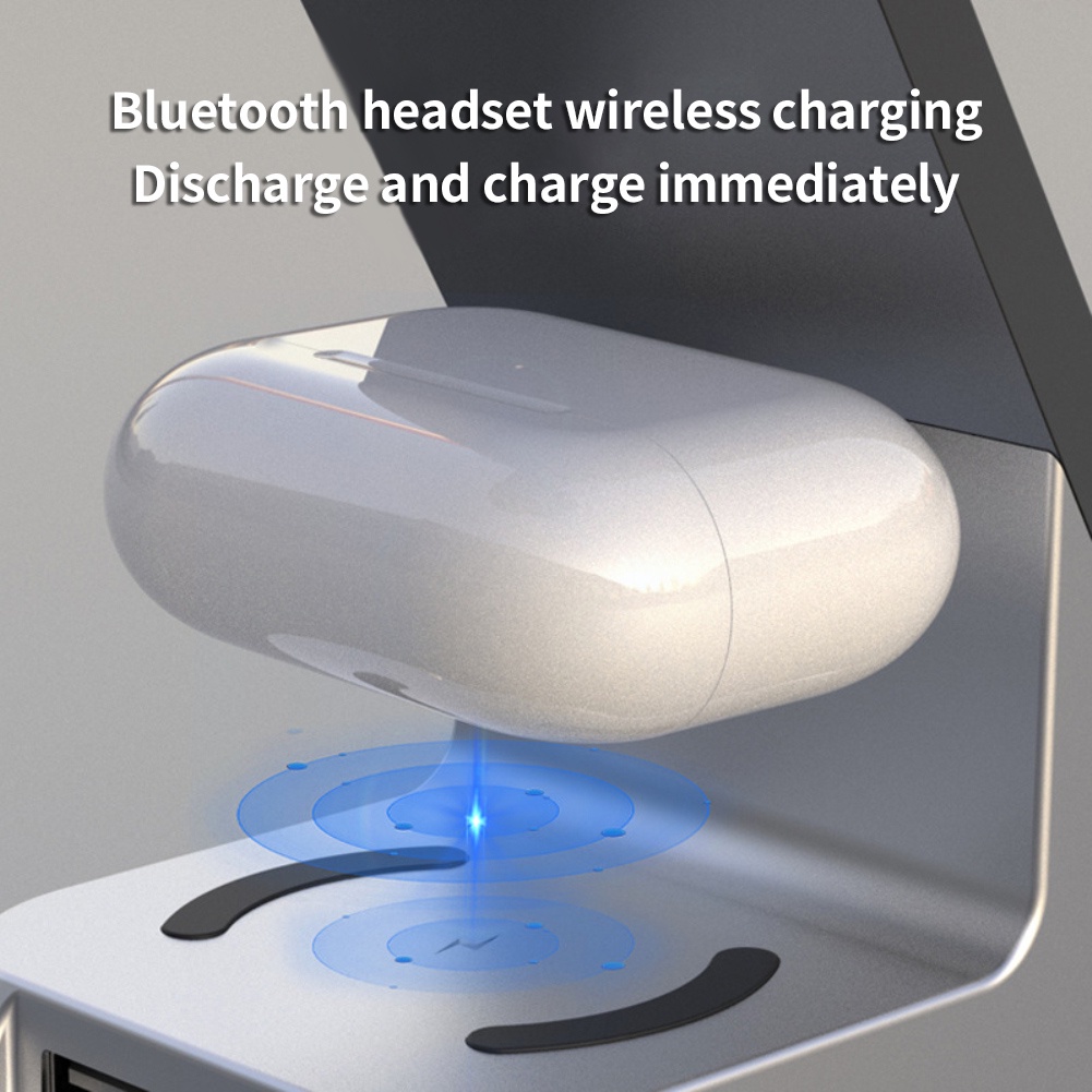 Cáp SạC Nhanh Không Dây Đa Năng H36 15W Cho ĐồNg Hồ Apple Watch AirPods 3 IPhone13