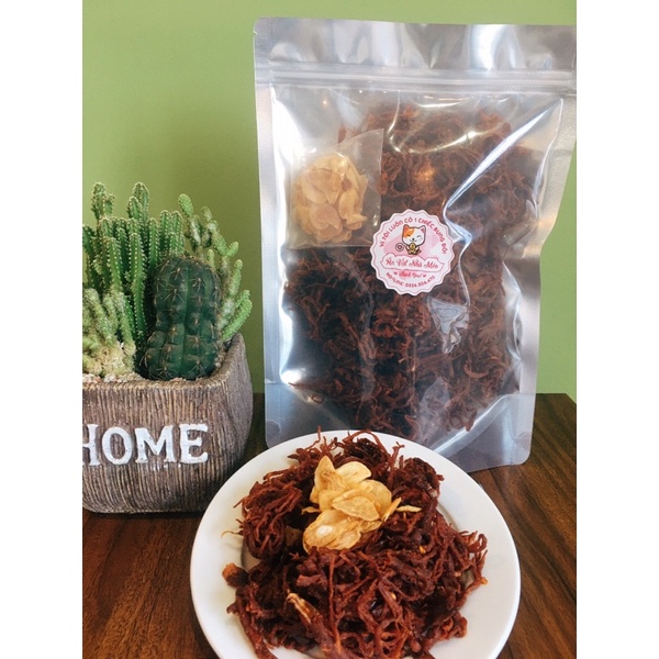 500g Khô heo cháy tỏi  HÀNG XUẤT KHẨU thơm bơ, không bột
