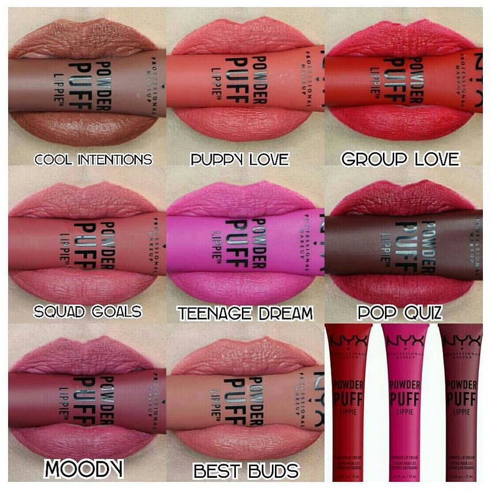 Son kem lì NYX Professional Makeup Powder Puff Lippie Powder Lip Cream