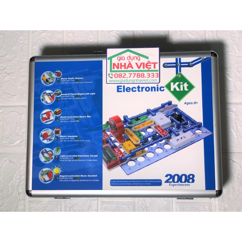 Bộ dụng cụ lắp ráp thí nghiệm mạch điện Electronic Kit dbolo 2008 dự án