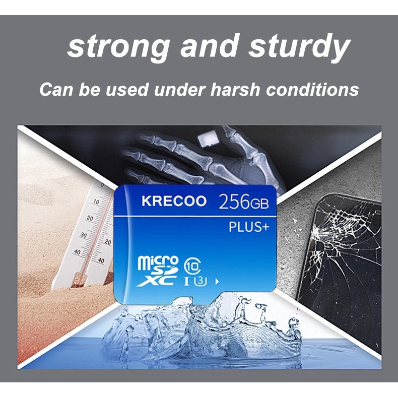 Thẻ Nhớ KRECOO Micro SD 256GB Tốc Độ Đọc 100MB / S Ultra Microsd SD HC Class 10 TF