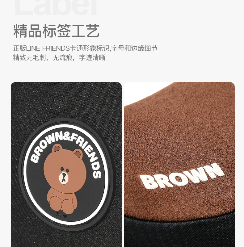 Line Friends Gối Tựa Đầu Trên Xe Hơi Kiểu Dáng Hoạt Hình Dễ Thương