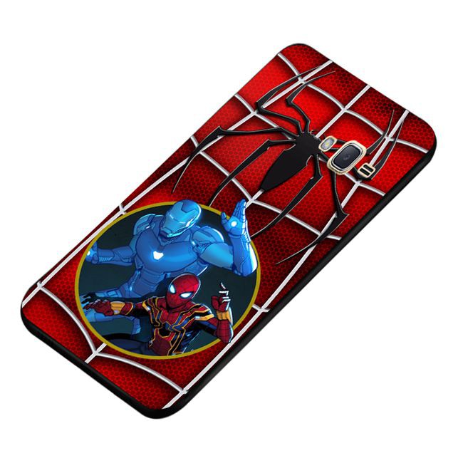 Samsung Galaxy A3 A5 A7 A8 J1 Ace J2 J3 J5 J7 2015 2016 Mechanical Spiderman Soft Silicon Black TPU Case