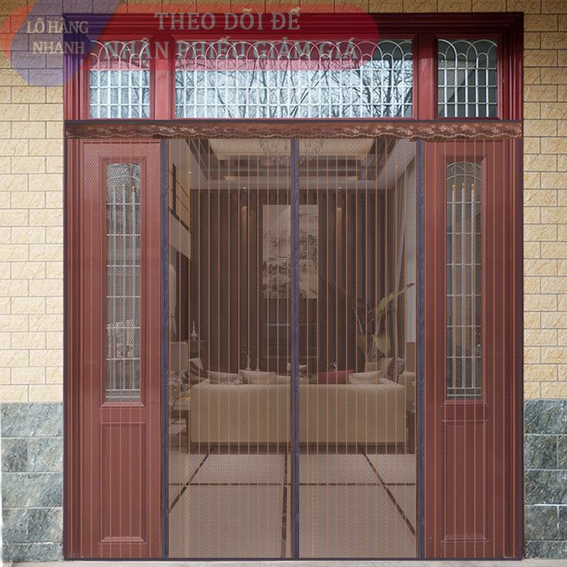 ✘☒❃Cổng tùy chỉnh Màn chống muỗi cỡ lớn cửa lưới từ tính mùa hè cửa lưới mã hóa cửa sổ cửa sổ vách ngăn phòng ngủ rèm cử