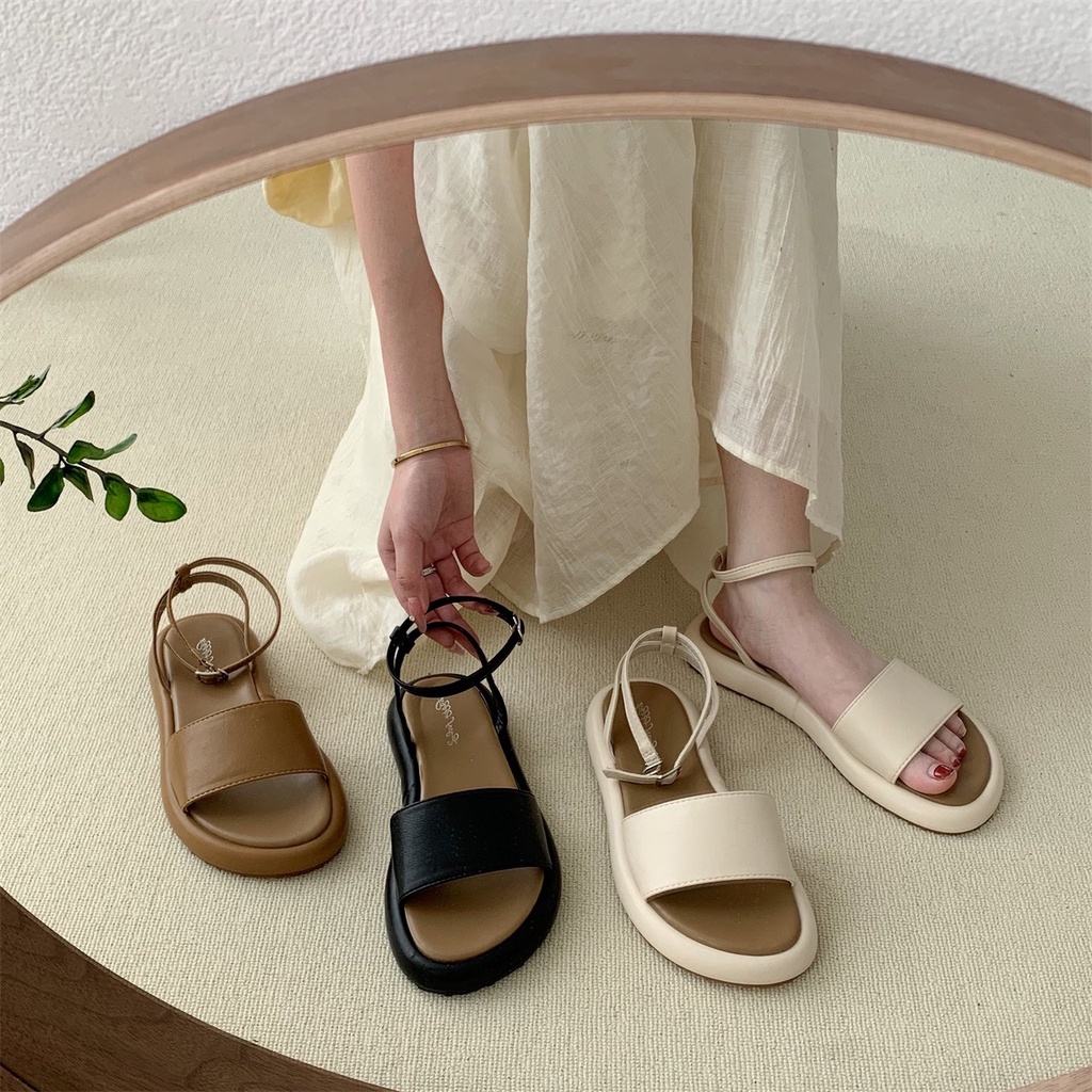 Dép Xăng Đan Nữ Đế Dày Cao 3cm QC Cao Cấp Thời Trang Hot Trend TRINH LÊ SHOP GIÀY DÉP HTB22