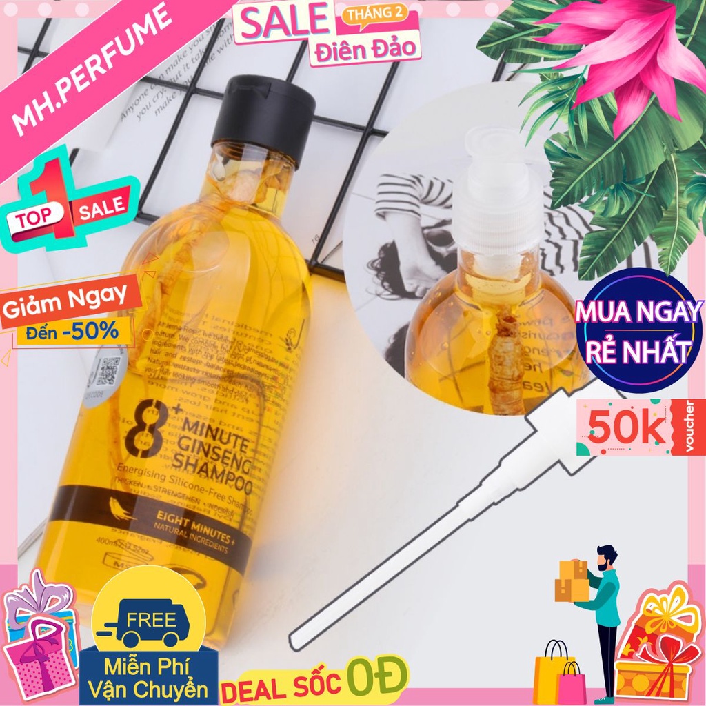 ✭𝐇𝐎𝐓✭ Dầu gội 8+ Minute Ginseng Shampoo ✭𝐌𝐇.𝐏𝐞𝐫𝐟𝐮𝐦𝐞Ⓜ✭